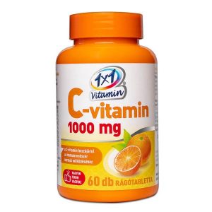 1x1 Vitamin C-vitamin 1000 mg narancs ízű rágótabletta - 60db