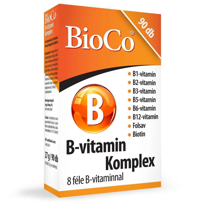 BioCo B-vitamin Komplex tabletta - 90db