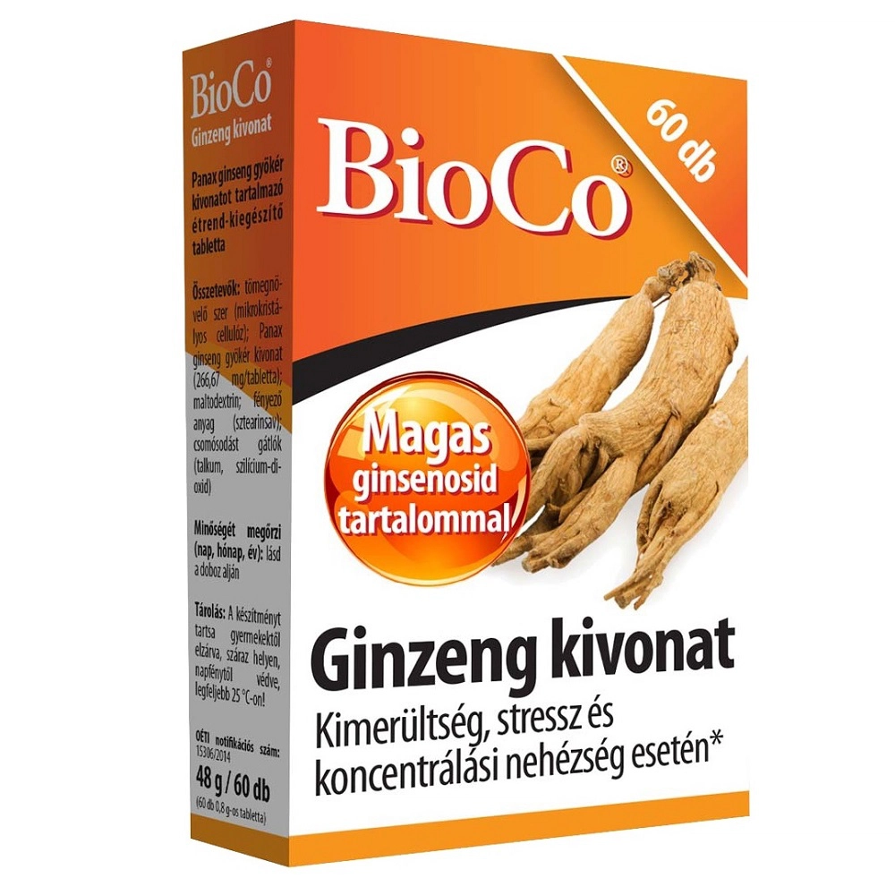 BioCo ginzeng tabletta - 60db 1 BioCo ginzeng tabletta - 60db
