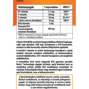BioCo Q10 Vízzel elegyedő Mega100mg kapszula – 30db 3 BioCo Q10 Vízzel elegyedő Mega100mg kapszula – 30db - Image 2