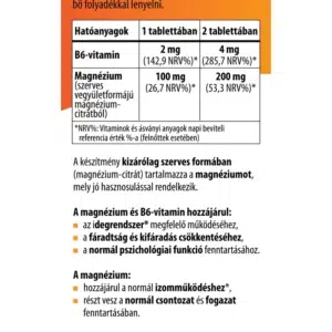 BioCo Szerves Magnézium+ B6 tabletta - 90db - Image 2