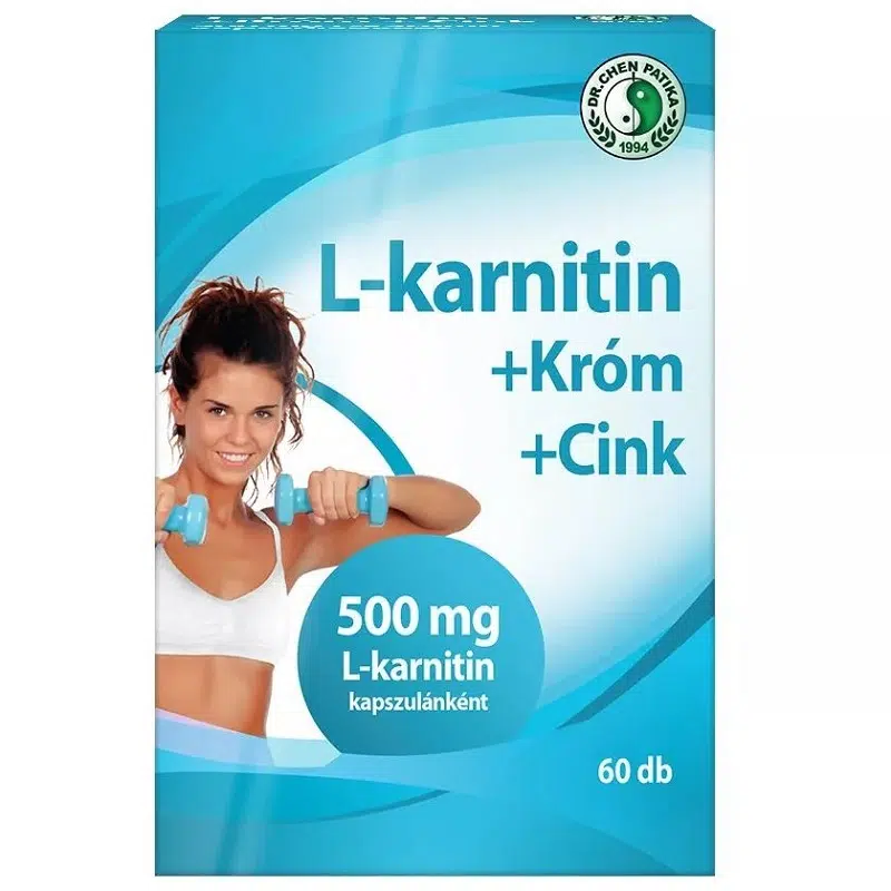 Dr. Chen L-karnitin + Króm + Cink kapszula - 60db 1 Dr. Chen L-karnitin + Króm + Cink kapszula - 60db