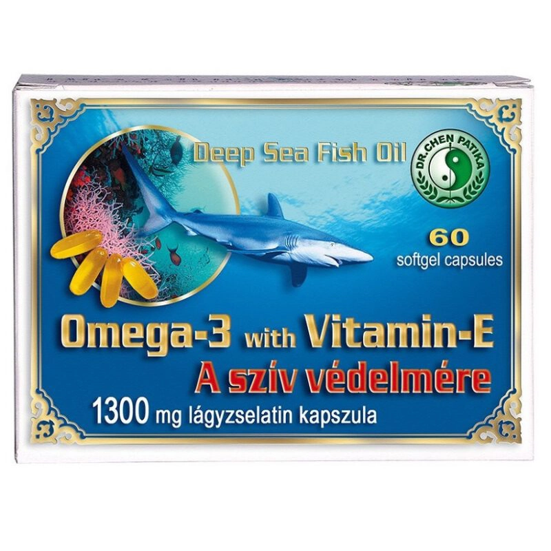 Dr. Chen Omega-3 + E-vitamin 1300mg kapszula - 60db