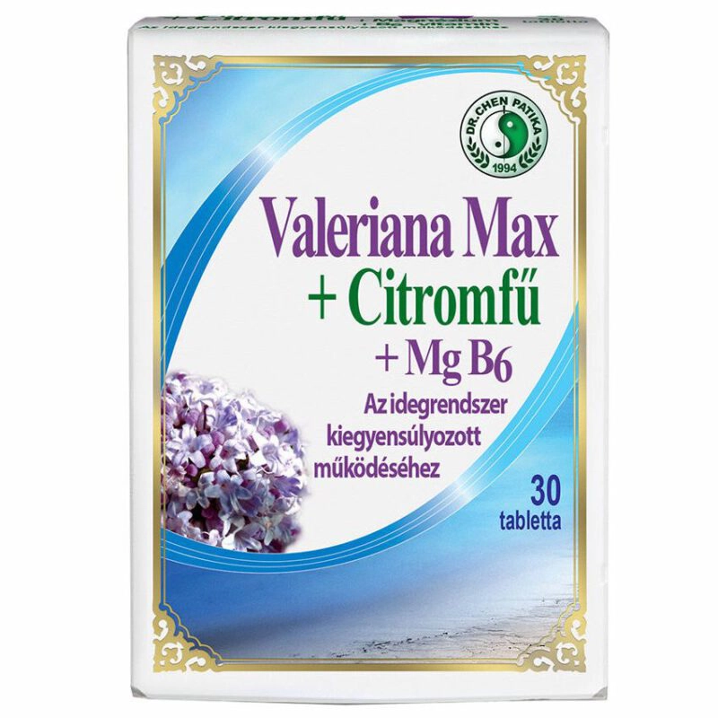 Dr. Chen valeriana max + citromfű tabletta - 30db