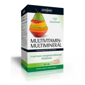 Interherb Multivitamin-Multiminerál+Q10 tabletta - 30db