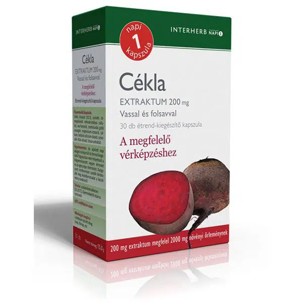 Interherb Napi 1 Cékla Extraktum kapszula - 30db 1 Interherb Napi 1 Cékla Extraktum kapszula - 30db