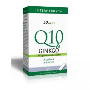 Interherb Q10 és Ginkgo Biloba kapszula - 30db