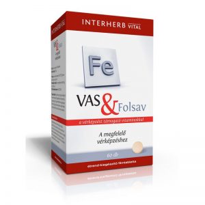Interherb Vital vas & folsav tabletta - 60db