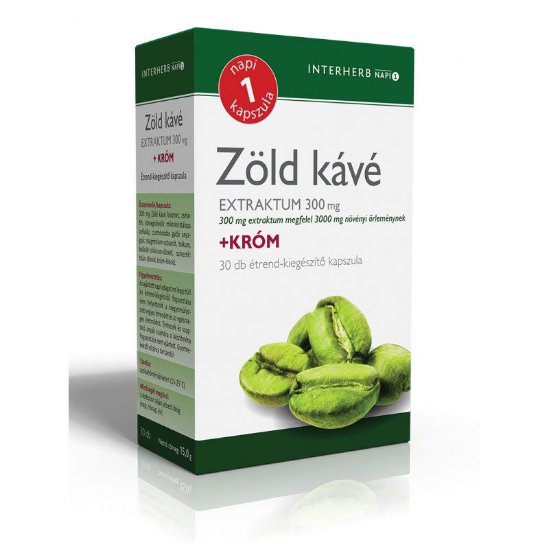 DR Herz Zöld Kávé + Króm + C-Vitamin kapszula 60db – Dr. Herz