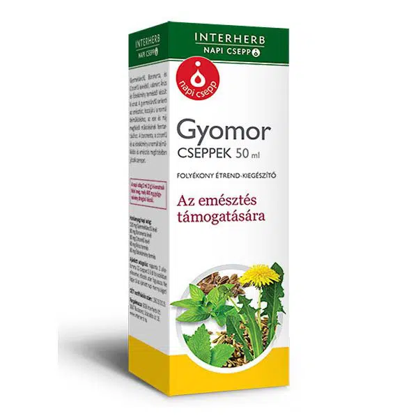 Interherb Napi Csepp Gyomor Cseppek - 50ml 1 Interherb napi csepp gyomor cseppek - 50ml