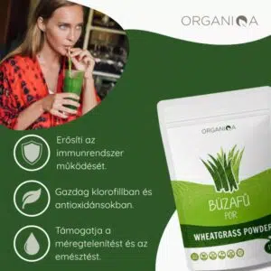Organiqa Bio Búzafű por - 125g 6 Organiqa Bio Búzafű por - 125g - Image 3