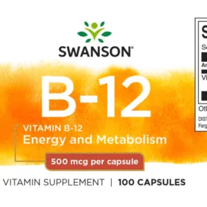 Swanson B12-vitamin kapszula - 100db 3 Swanson B12-vitamin kapszula - 100db - Image 2