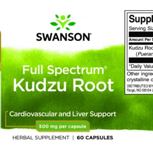Swanson Kudzu Root 500mg kapszula - 60db 3 Swanson Kudzu Root 500mg kapszula - 60db - Image 2