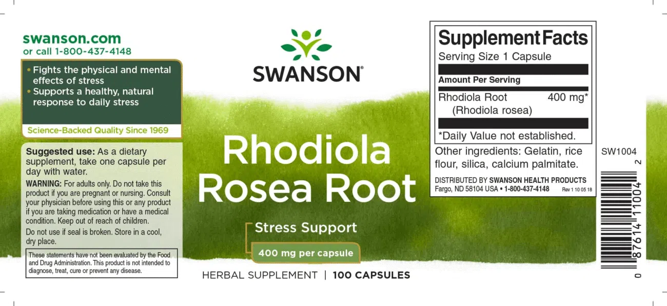 Swanson Rhodiola Rosea - Aranygyökér kapszula - 100db 2 Swanson Rhodiola Rosea - Aranygyökér kapszula - 100db - Image 2