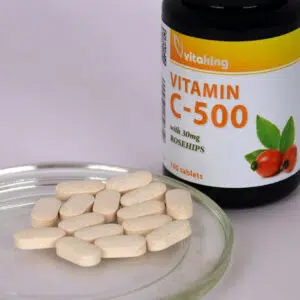 Vitaking 500mg C-vitamint és csipkebogyót tartalmazó tabletta - 100db 4 Vitaking 500mg C-vitamint és csipkebogyót tartalmazó tabletta - 100db