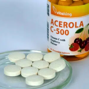 Vitaking Acerola C-500 komplex málnás rágótabletta - 40db 4 Vitaking Acerola C-500 komplex málnás rágótabletta - 40db