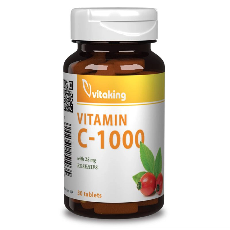 Vitaking C-vitamin 1000mg tabletta - 30db 1 Vitaking C-1000 csipkebogyo - 30db