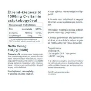 Vitaking C-vitamin 1500mg tabletta - 60db 3 Vitaking C-vitamin 1500mg tabletta - 60db - Image 2