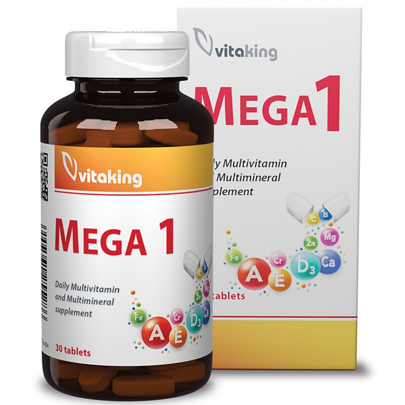 Vitaking Mega-1 multivitamin tabletta új dobozos - 30db