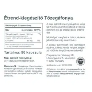 Vitaking Tőzegáfonya kapszula - 90db 3 Vitaking Tőzegáfonya kapszula - 90db - Image 2