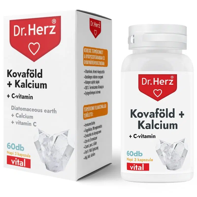 Dr. Herz Kovaföld + Kalcium kapszula - 60db 1 Dr. Herz Kovaföld + Kalcium kapszula - 60db