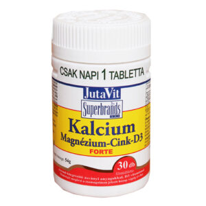 Jutavit Kalcium-Magnézium-Cink-D3-vitamin Forte tabletta - 30db