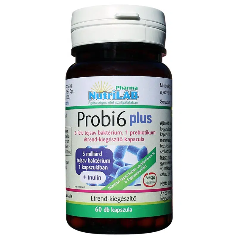 Nutrilab Probi6 Plus kapszula - 60db 1 Nutrilab Probi6 Plus kapszula - 60db