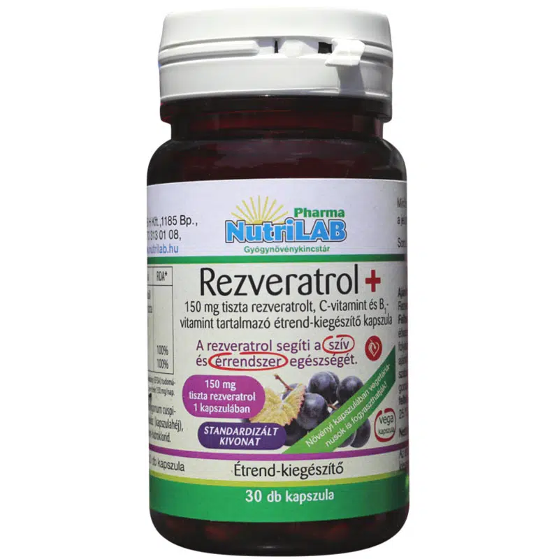 Nutrilab Rezveratrol+ kapszula - 30db 1 Nutrilab Rezveratrol kapszula - 30db