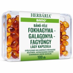 Herbária Bánó-féle fokhagyma-galagonya-fagyöngy kapszula - 100db