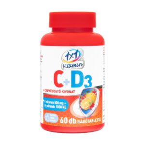 1x1 Vitamin C-vitamin 500mg + D3-vitamin 1000NE rágótabletta - 60db