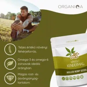 Organiqa Bio hántolt kendermag - 125g 6 Organiqa Bio hántolt kendermag - 125g - Image 3