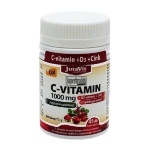 Jutavit C-vitamin 1000mg + D3-vitamin tabletta - 45db