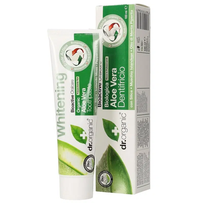 Dr. Organic bio aloe vera fogkrém - 100ml 1 Dr. Organic bio aloe vera fogkrém - 100ml