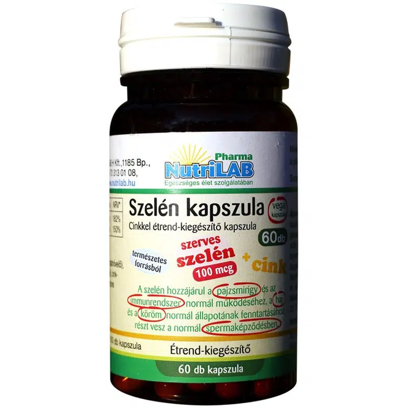 Nutrilab Szelén kapszula - 60db 1 Nutrilab Szelén kapszula - 60db
