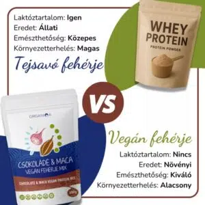 Organiqa 100% bio csokoládé-maca vegán fehérje mix - 400g 5 Organiqa 100% bio csokoládé-maca vegán fehérje mix - 400g - Image 2