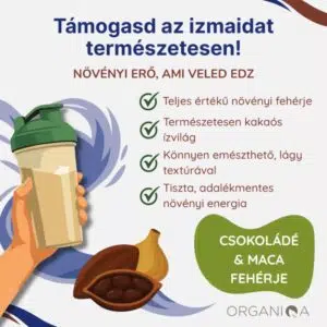 Organiqa 100% bio csokoládé-maca vegán fehérje mix - 400g 6 Organiqa 100% bio csokoládé-maca vegán fehérje mix - 400g - Image 3