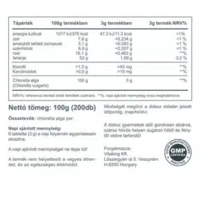 Vitaking Chlorella alga tabletta - 200db - Image 2