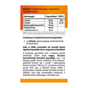 BioCo Kurkuma kivonat 7500mg Tömjénfa kivonattal kapszula - 60db 3 BioCo Kurkuma kivonat 7500mg Tömjénfa kivonattal kapszula - 60db - Image 2