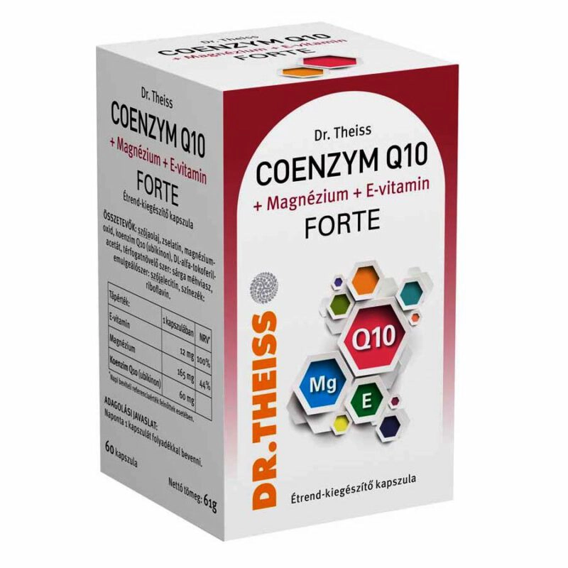 Dr. Theiss Coenzym Q10+Magnesium+E Forte tabletta - 60db