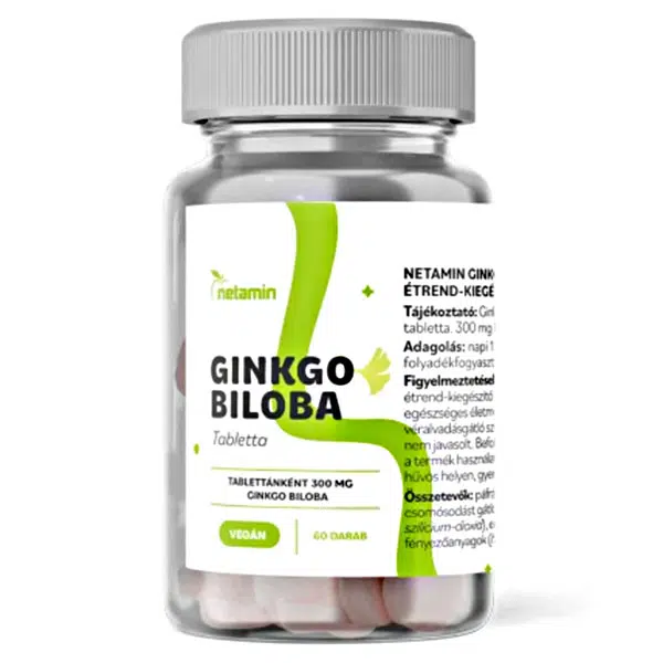 Netamin Ginkgo Biloba 300mg tabletta - 60db 1 Netamin Ginkgo Biloba 300mg tabletta - 60db