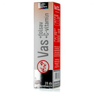 InnoPharm Vas + Folsav + C-vitamin pezsgőtabletta - 20db