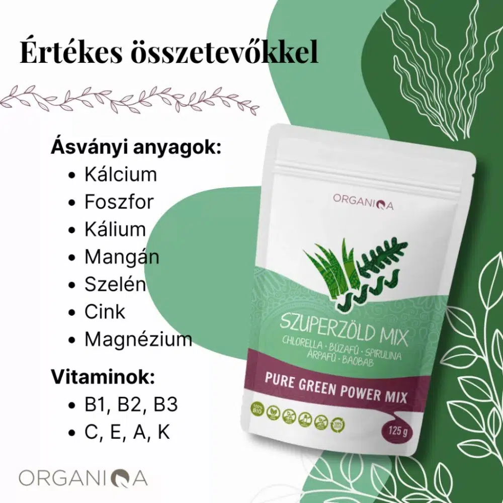 Organiqa Bio Pure green power – 125g 4 Organiqa Bio Pure green power – 125g - Image 4