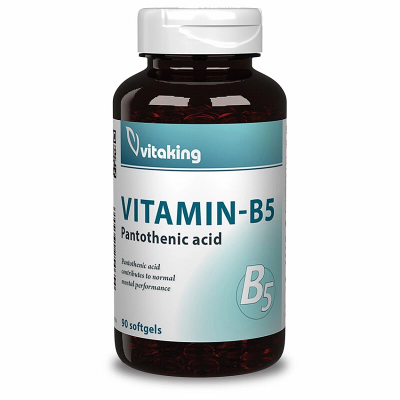 Vitaking Pantoténsav B-5 gélkapszula - 90db