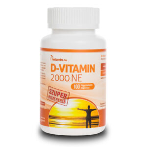 Netamin D-vitamin SZUPER kiszerelés 50mcg/2000IU lágyzselatin kapszula – 100db