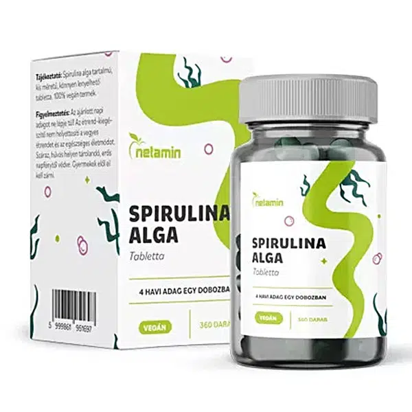 Netamin Spirulina Alga tabletta - 360db 1 Netamin Spirulina Alga tabletta - 360db