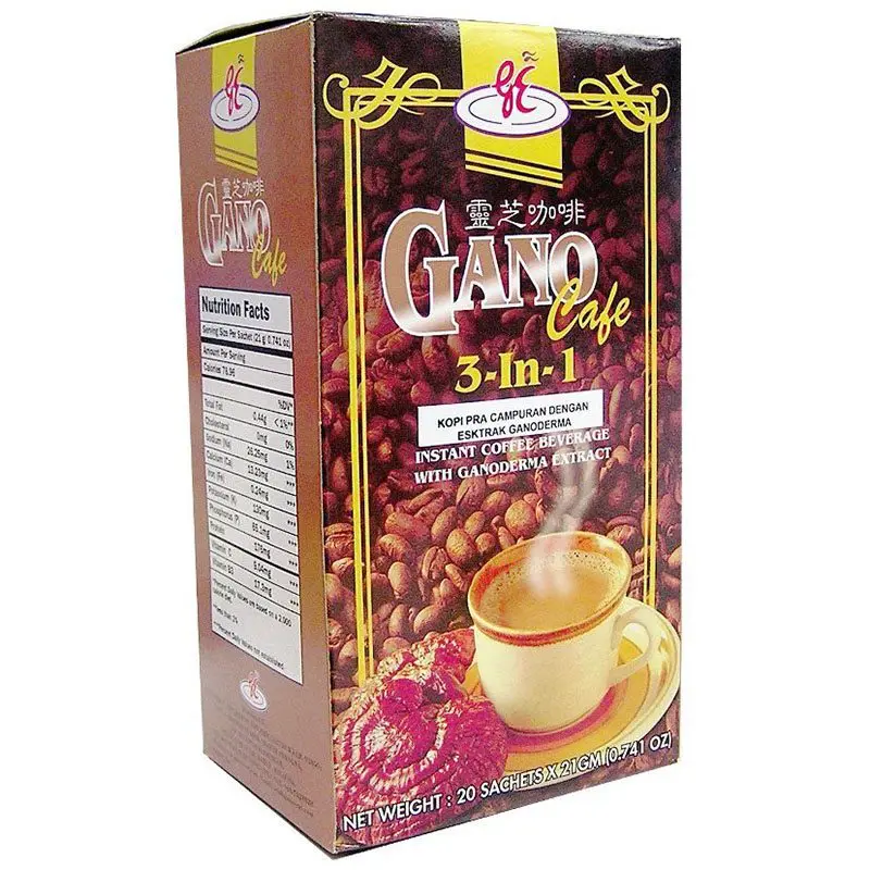 Gano Excel Cafe 3in1 ganoderma tartalmú kávé - 20tasak 1 Gano Excel Cafe 3in1 ganoderma tartalmú kávé - 20tasak/doboz