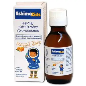 Eskimo Kids halolaj narancs ízben - 105ml