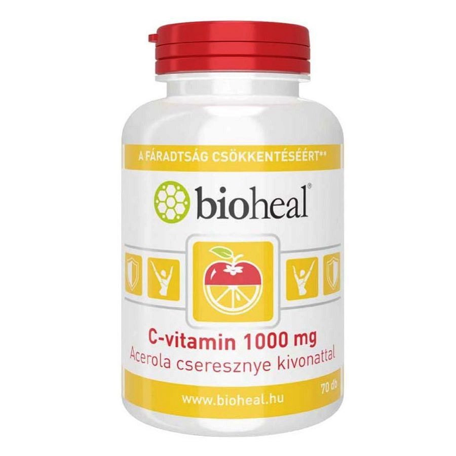 Bioheal C-vitamin 1000mg + acerola tabletta - 70db 1 Bioheal C-vitamin 1000mg + acerola tabletta - 70db