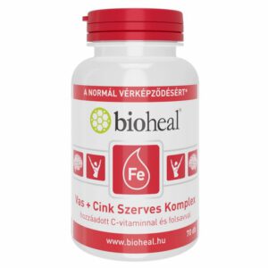 Bioheal vas + cink szerves komplex tabletta - 70db