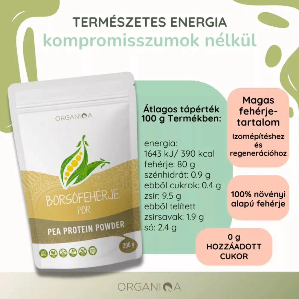 Organiqa Bio Borsófehérje por - 200g 4 Organiqa Bio Borsófehérje por - 200g - Image 4